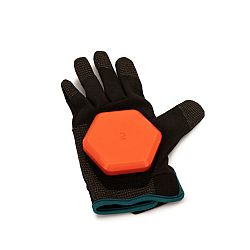 OXELO Rukavice Gloves 500 na longboard a freeride čierno-oranžové čierna M