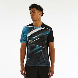 PONGORI Pánske tričko TTP560 na stolný tenis čierno-modré tyrkysová 2XL