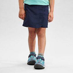 QUECHUA Detská šortková sukňa MH100 Kid na turistiku 2-6 rokov tmavomodrá 3-4 r (96-102 cm)