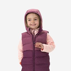 QUECHUA Detská turistická prešívaná vesta 2-6 rokov fialová fialová 4-5 r (103-112 cm)