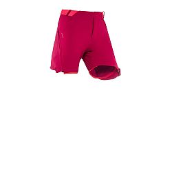 QUECHUA Detské odopínateľné turistické nohavice MH500 pre 7 až 15 rokov malinové ružová 12-13 r (149-159 cm)