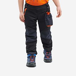 QUECHUA Detské turistické softshellové nohavice MH550 na 2 až 6 rokov čierne 2-3 r (89-95 cm)