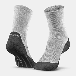 QUECHUA Ponožky Hike 100 vysoké súprava 2 párov sivo-modré tyrkysová 35-38