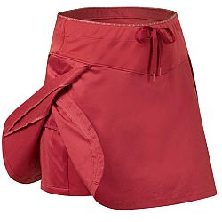 QUECHUA Šortková sukňa NH500 na turistiku červená 2XL