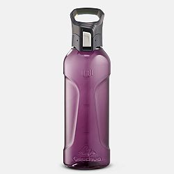 QUECHUA Turistická plastová fľaša MH500 s rýchlouzáverom 0,8 litra fialová fialová