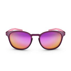QUECHUA Turistické slnečné okuliare MH160 kategória 3 ružové bordová