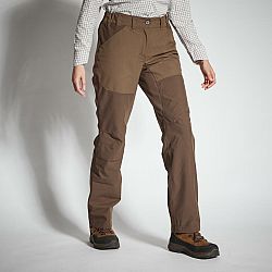 SOLOGNAC Dámske poľovnícke nohavice 500 nepremokavé hnedé hnedá L-XL