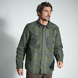 SOLOGNAC Hrejivá bunda typu vrchná košeľa 500 zelená 2XL