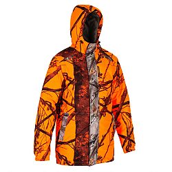 SOLOGNAC Hrejivá poľovnícka bunda 100 reflexná oranžová 4XL