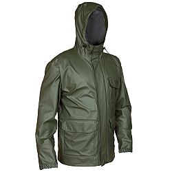 SOLOGNAC Nepremokavá poľovnícka bunda zelená300 khaki XL