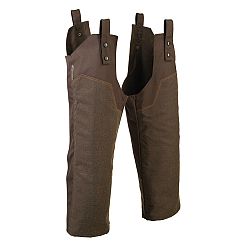 SOLOGNAC Nepremokavé poľovnícke návleky na nohavice Renfort 900 hnedá M