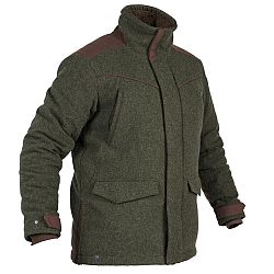SOLOGNAC Poľovnícka hrejivá vlnená bunda 900 zelená XL