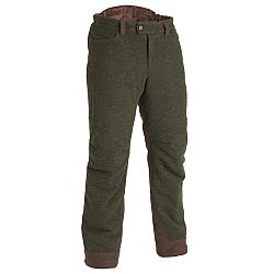 SOLOGNAC Poľovnícke hrejivé vlnené nohavice 900 zelené zelená 2XL