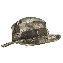 SOLOGNAC Poľovnícky priedušný klobúk 500 maskovanie Treemetic khaki 56-58 cm