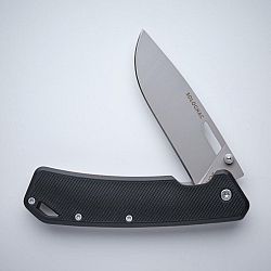 SOLOGNAC Poľovnícky zatvárací nôž Axis 85 8,5 cm čierna rukoväť V2 čierna