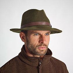 SOLOGNAC Vodoodpudivý plstený klobúk 100 zelený khaki 58 cm