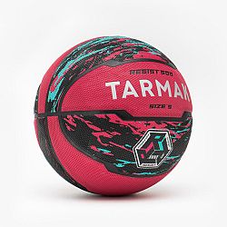 TARMAK Basketbalová lopta veľkosť 5 R500 ružovo-čierna