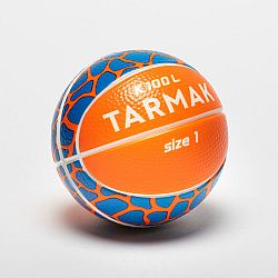 TARMAK Detská penová minilopta na basketbal K100 veľkosť 1 oranžovo-modrá oranžová