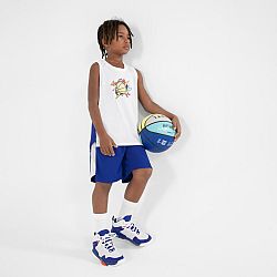 TARMAK Detské basketbalové šortky SH500 modré 8-9 r (131-140 cm)