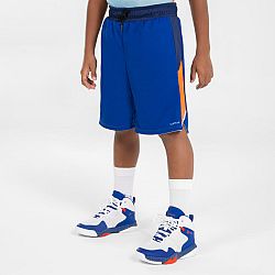 TARMAK Detské obojstranné basketbalové šortky SH500R svetlomodré 10-11 r (141-150 cm)