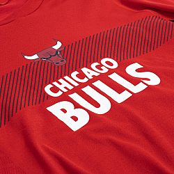 TARMAK Pánske spodné tričko NBA Bulls s dlhým rukávom červené 2XL
