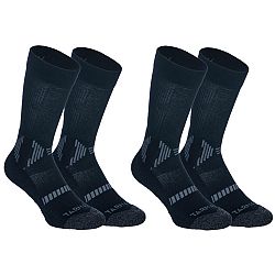 TARMAK Sada 2 páry ponožiek na basketbal MID SO500 muži/ženy čierne 48-50
