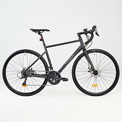 TRIBAN Cestný bicykel RC500 kotúčové brzdy čierny šedá M