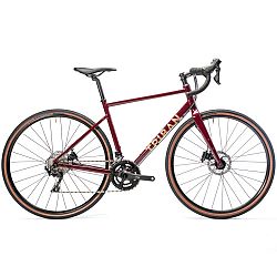 TRIBAN Dámsky bicykel Gravel 520 červená S