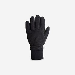 TRIBAN Zimné cyklistické rukavice 100 fleecové čierne 2XL