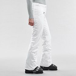 WEDZE Dámske hrejivé lyžiarske nohavice 180 biele XS-S