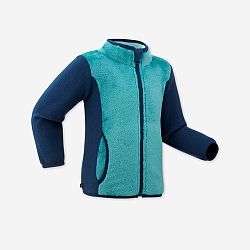 WEDZE Detská fleecová bunda Midwarm na sánkovanie modrá 2-3 r (89-95 cm)