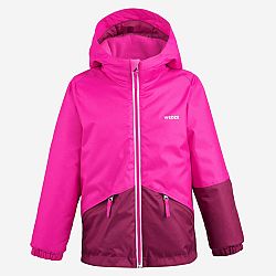 WEDZE Detská lyžiarska hrejivá a nepremokavá bunda 100 ružová ružová 3 roky
