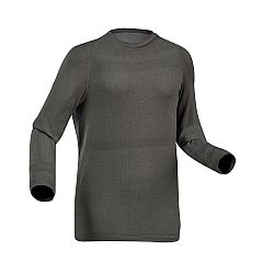 WEDZE Detské lyžiarske spodné tričko BL 100 bezšvové sivé šedá 14-15 r (161-172 cm)