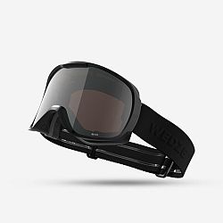 WEDZE Lyžiarske/snowboardové okuliare G 500 S3 do jasného počasia čierne L